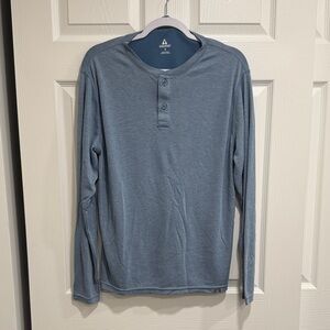 Ascend Men's Slate Long Sleeve Henley